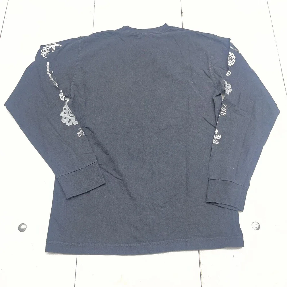 HUF The Smashing Pumpkins Shirt Mens M Black Floral Graphic Long Sleeve Band - Picture 8 of 8